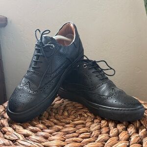 Ted Baker Black Leather Derby Shoes
